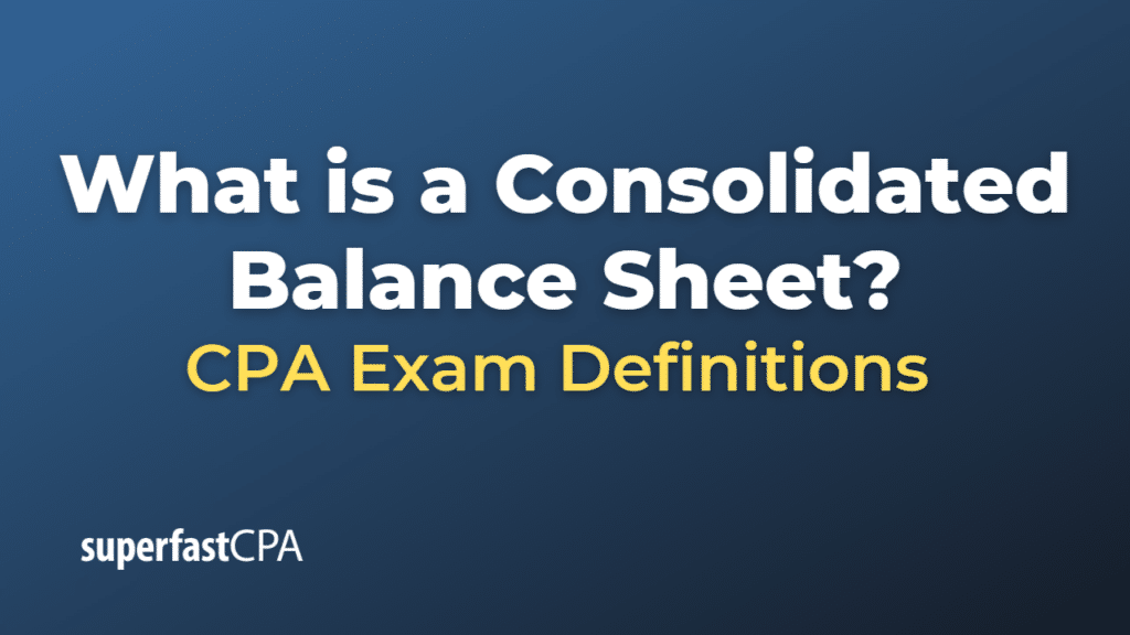 Consolidated Balance Sheet