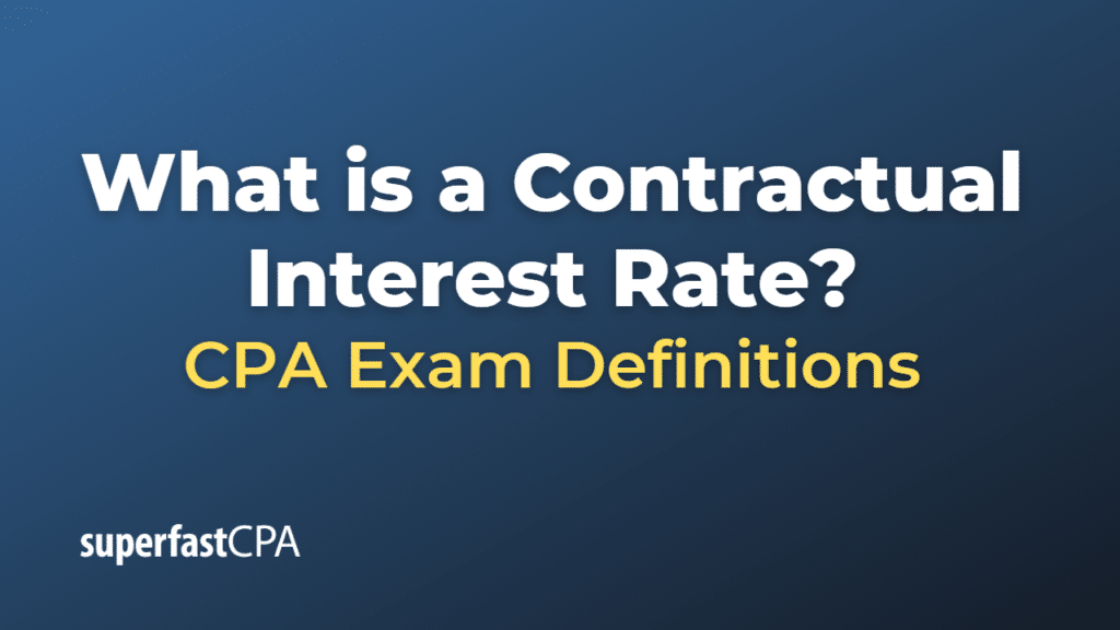 Contractual Interest Rate