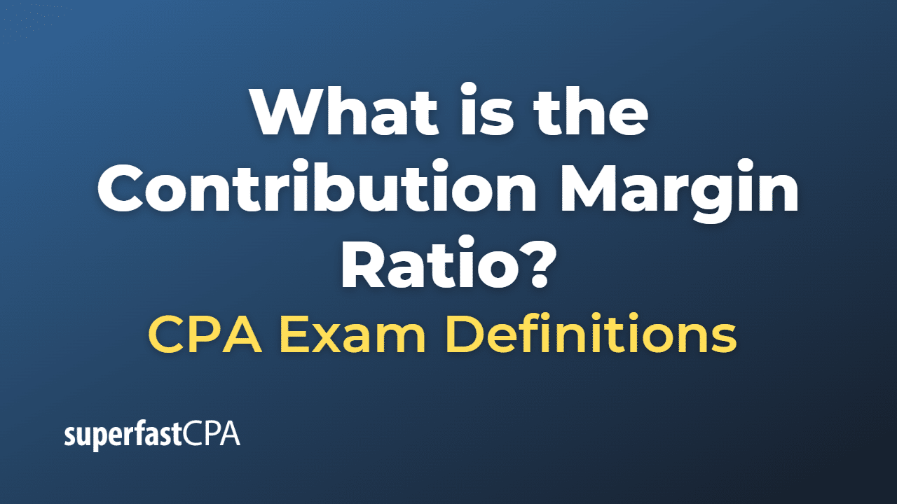 contribution margin ration