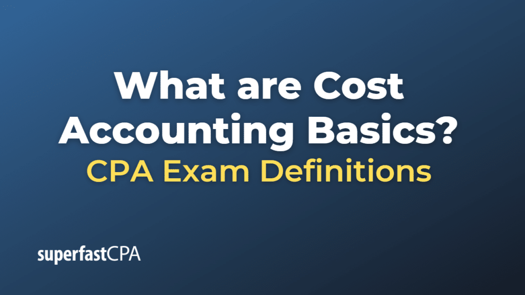 Cost Accounting Basics