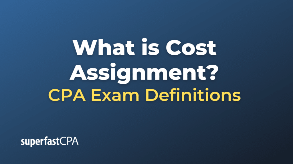 is cost assignment