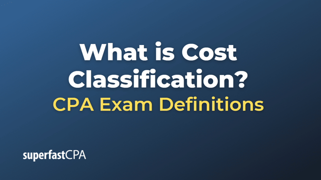 Cost Classification