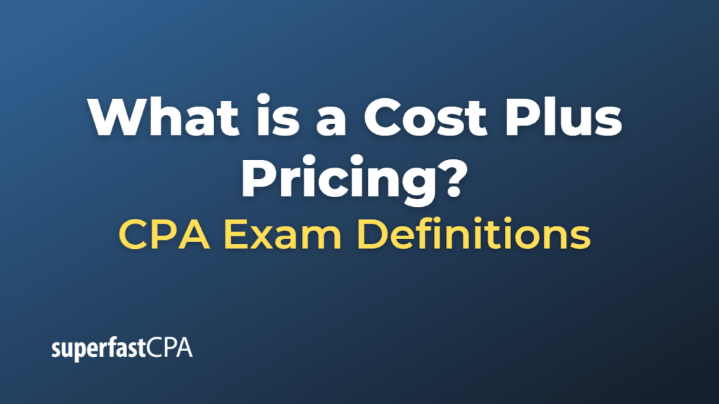 Cost Plus Pricing