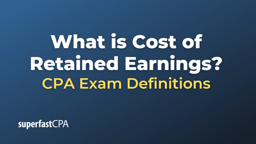 Cost of Retained Earnings