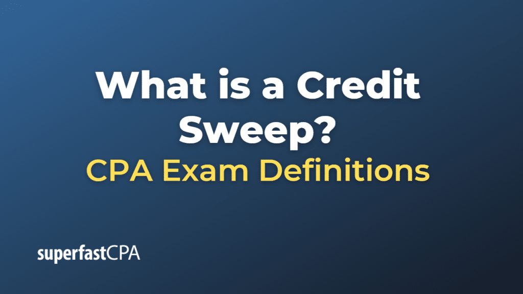 Credit Sweep