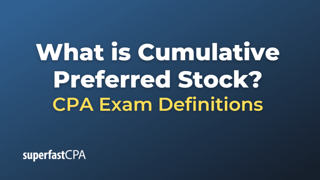 Cumulative Preferred Stock