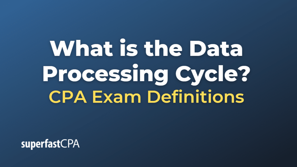 Data Processing Cycle