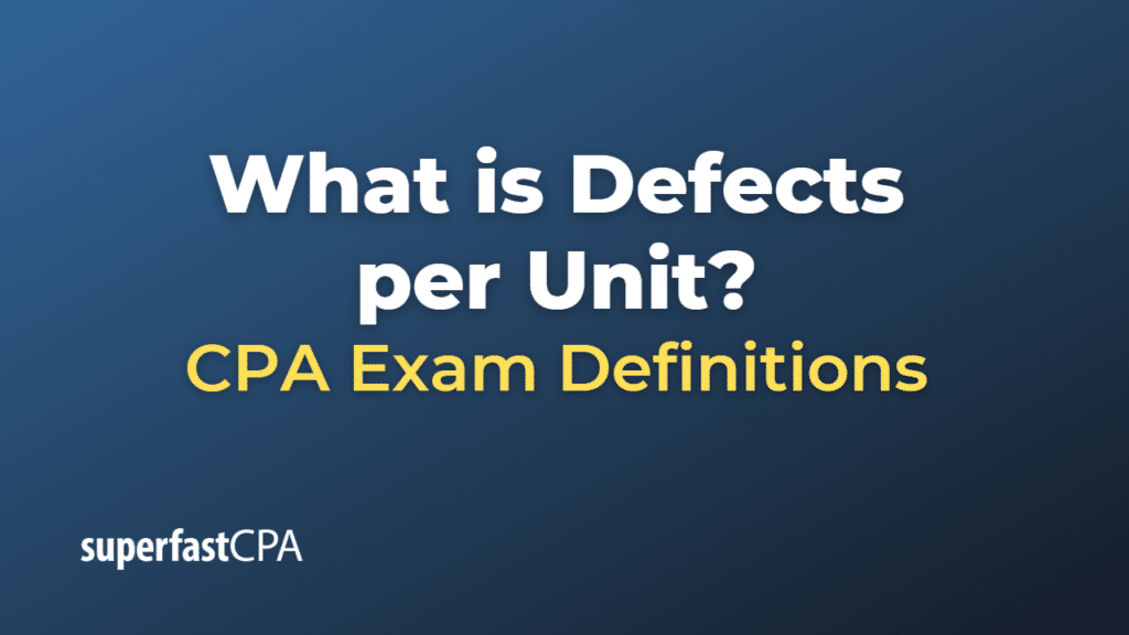 Defects per Unit