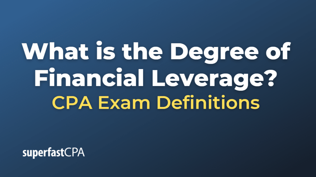 Degree of Financial Leverage