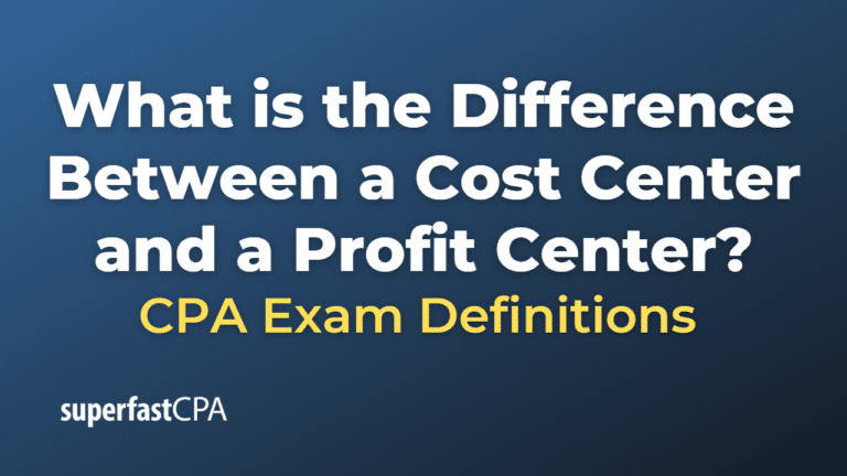 What is the Difference Between a Cost Center and a Profit Center ...
