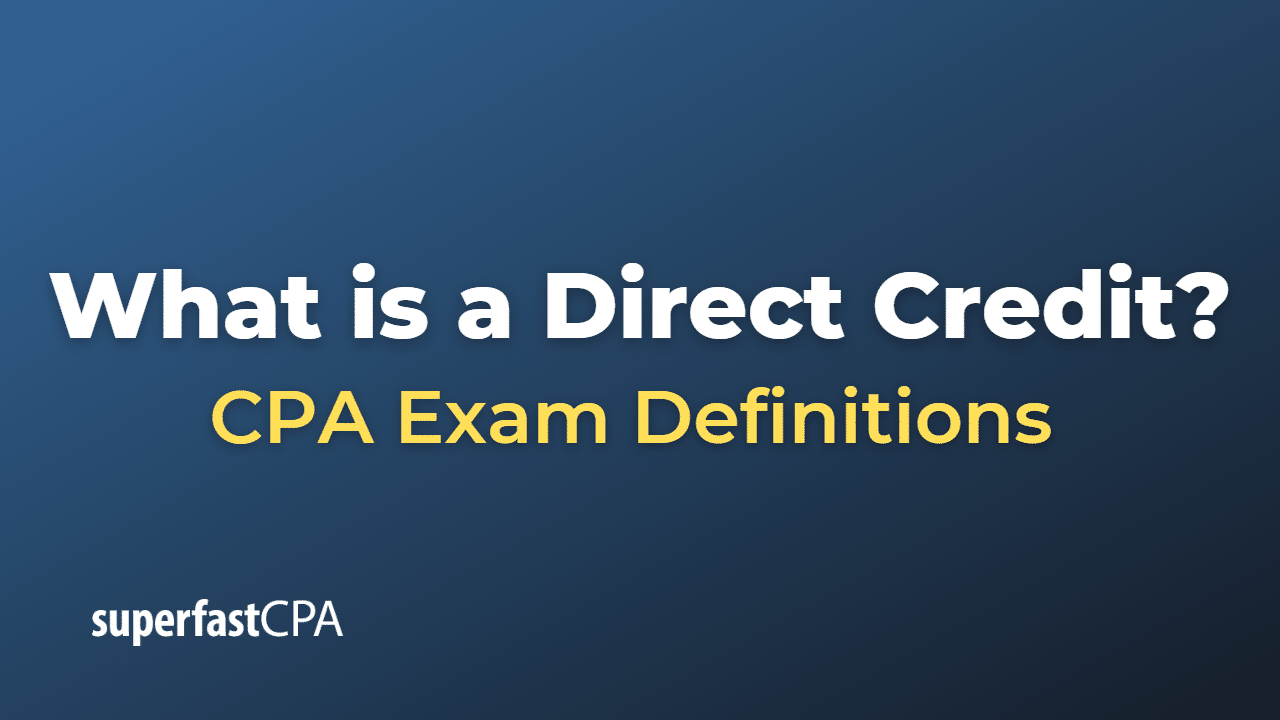 Direct Credit