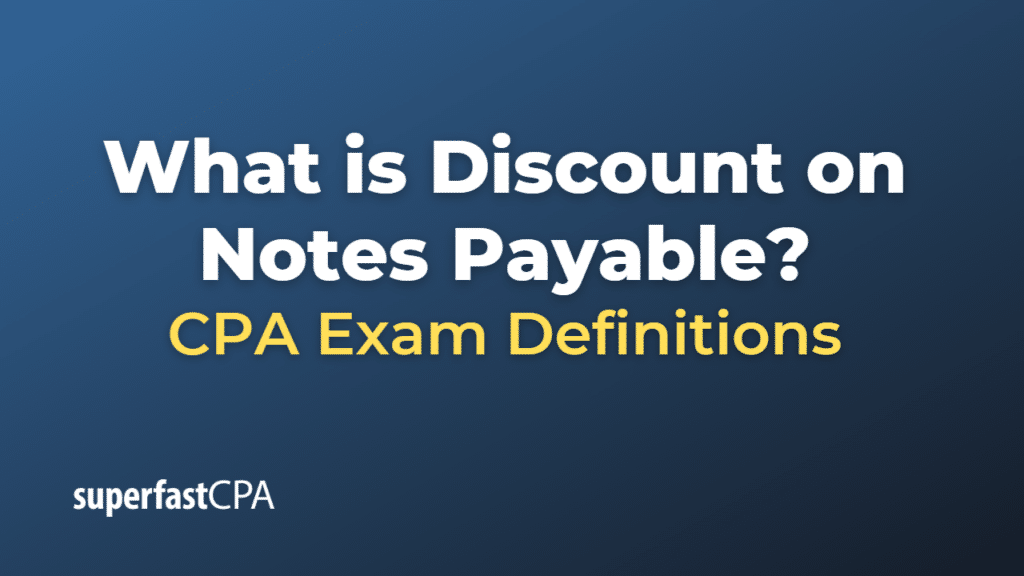 Discount on Notes Payable