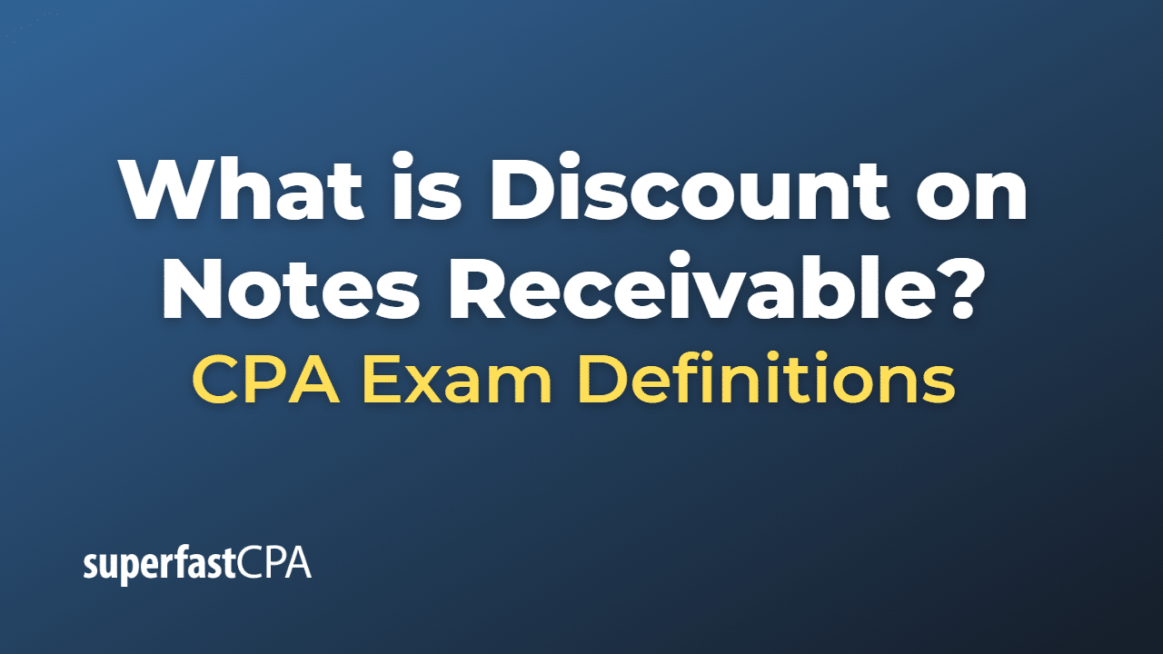 What is Discount on Notes Receivable?