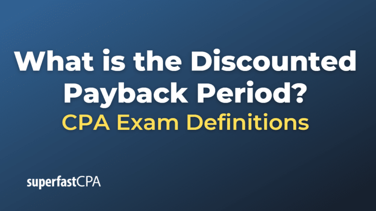 discounted payback period definition