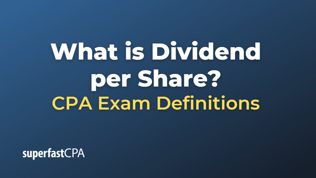 Dividend per Share