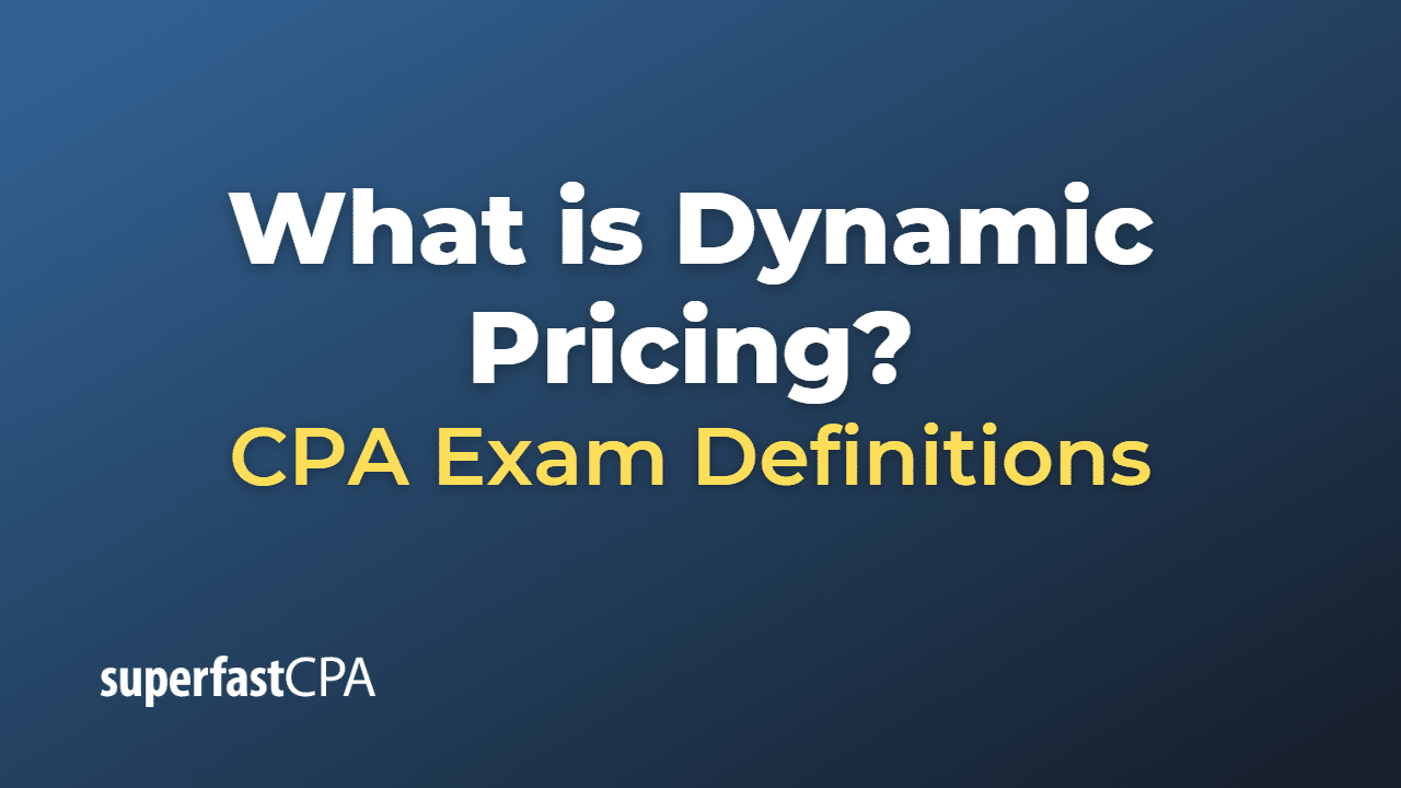 Dynamic Pricing