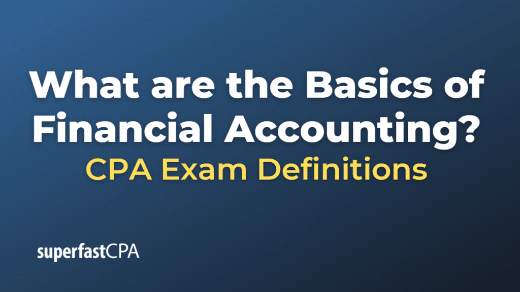 Basics of Financial Accounting