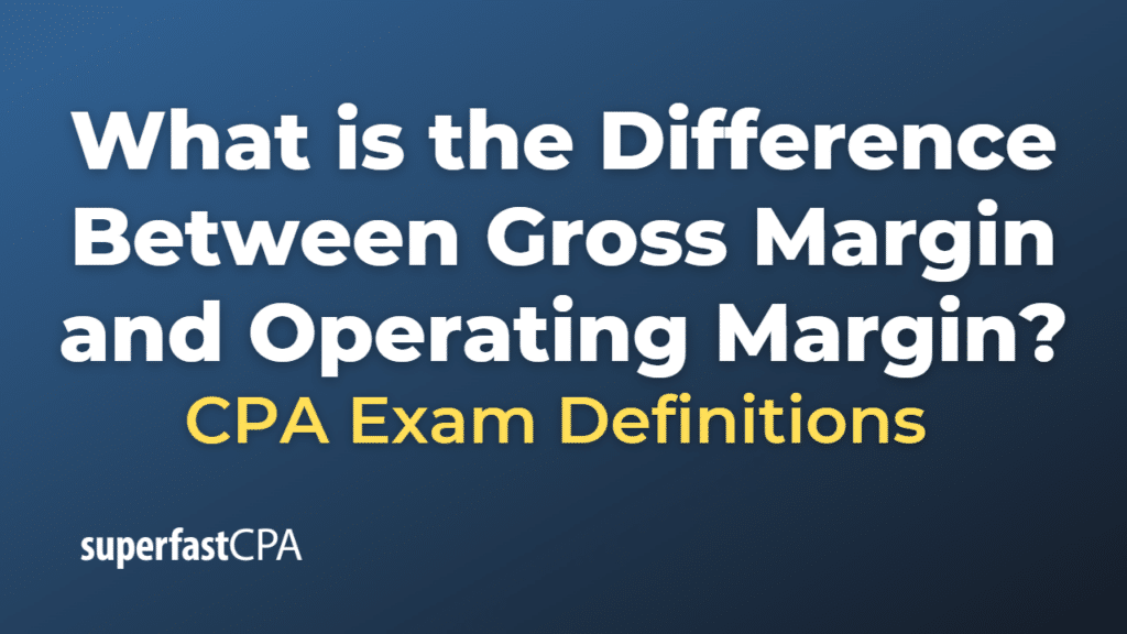 Difference Between Gross Margin and Operating Margin