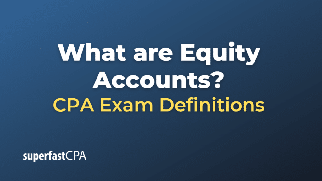 Equity Accounts