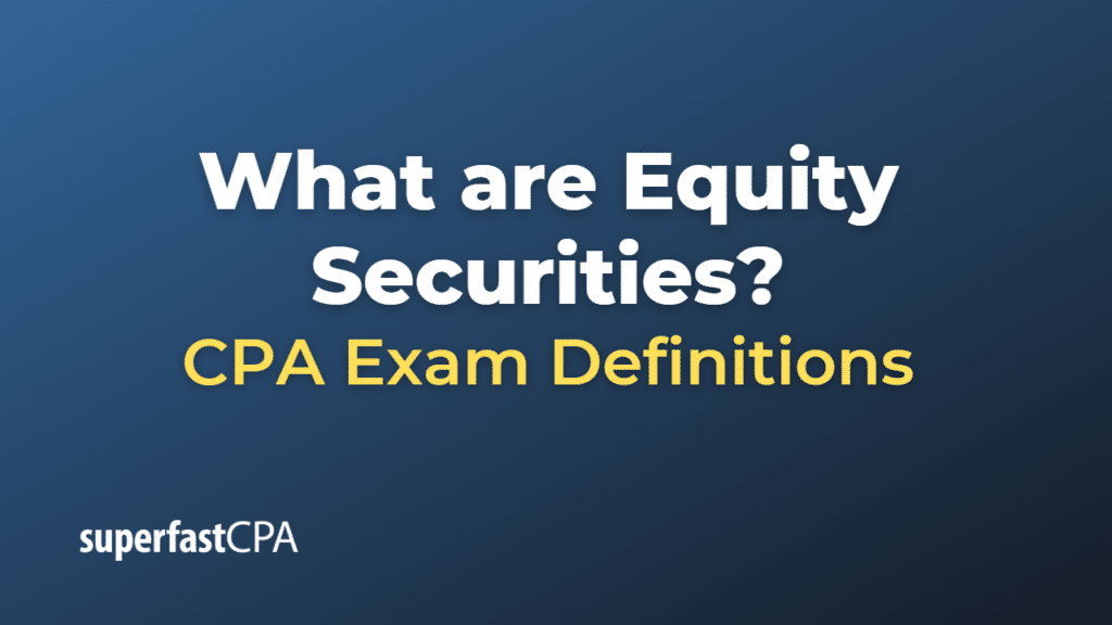 Equity Securities