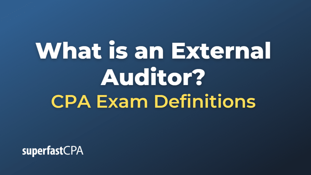 External Auditor