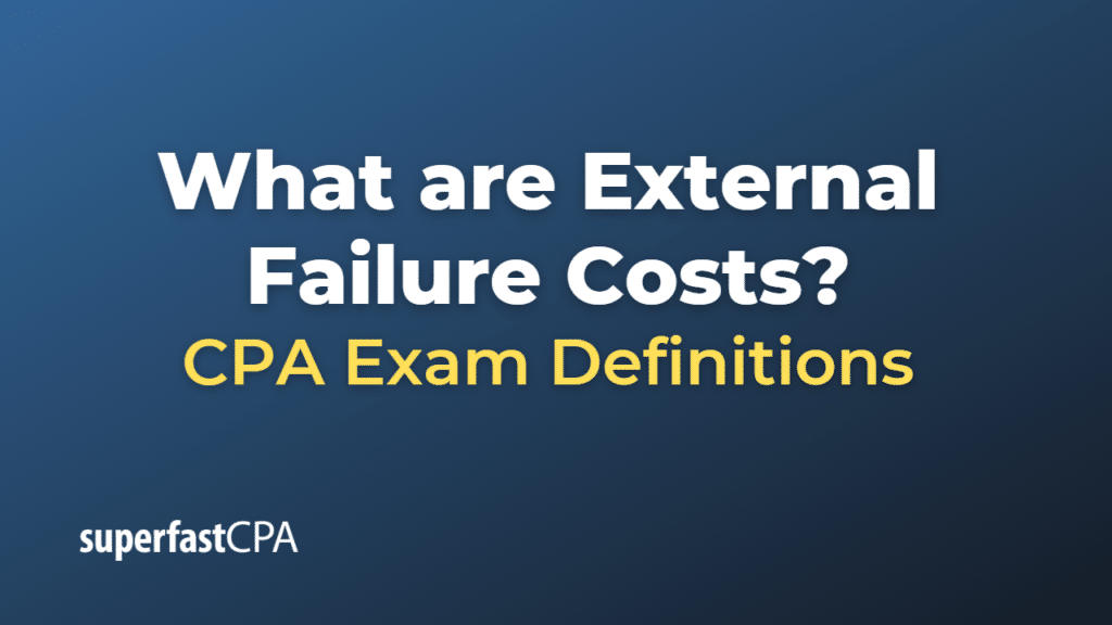 External Failure Costs