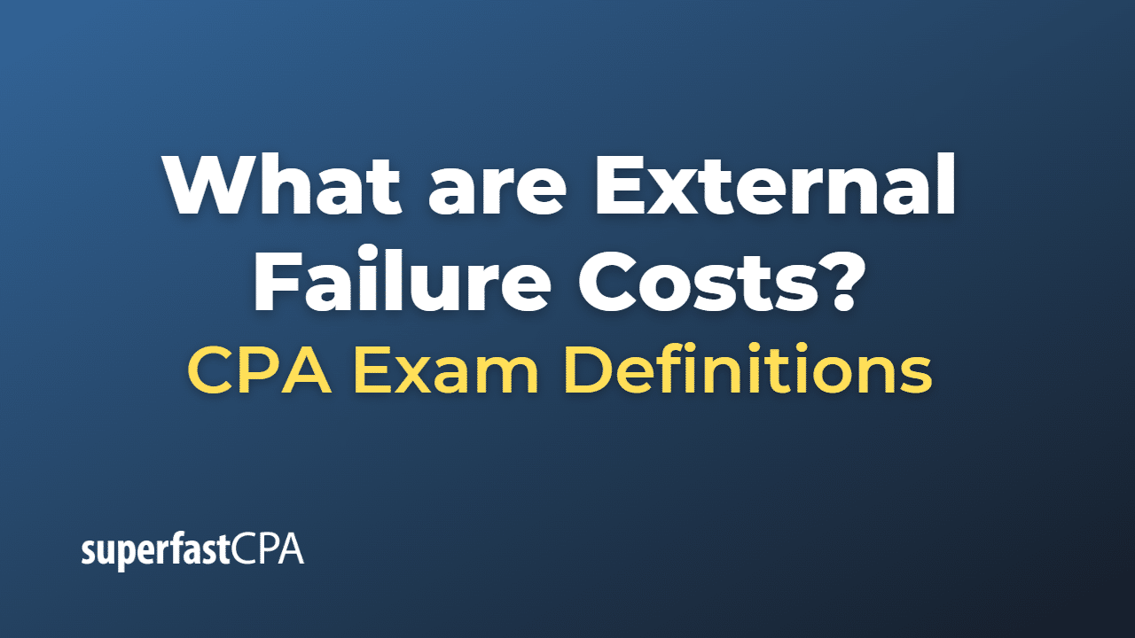 External Failure Costs