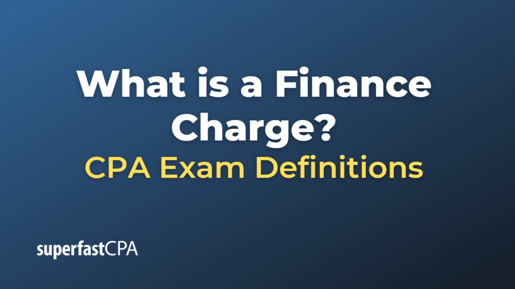 Finance Charge