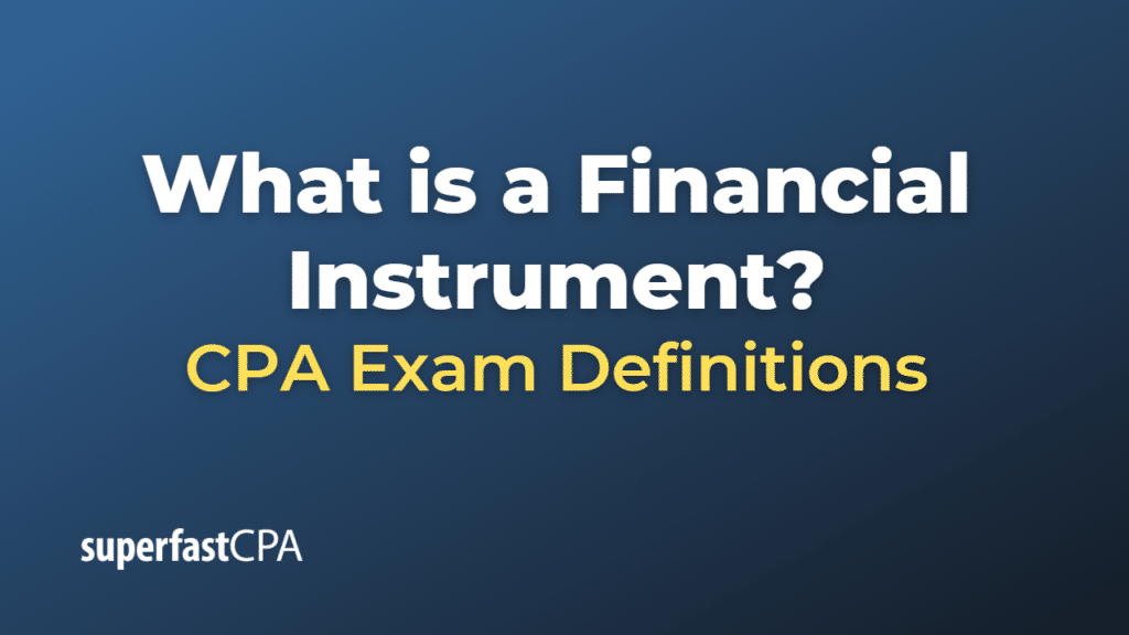 Financial Instrument