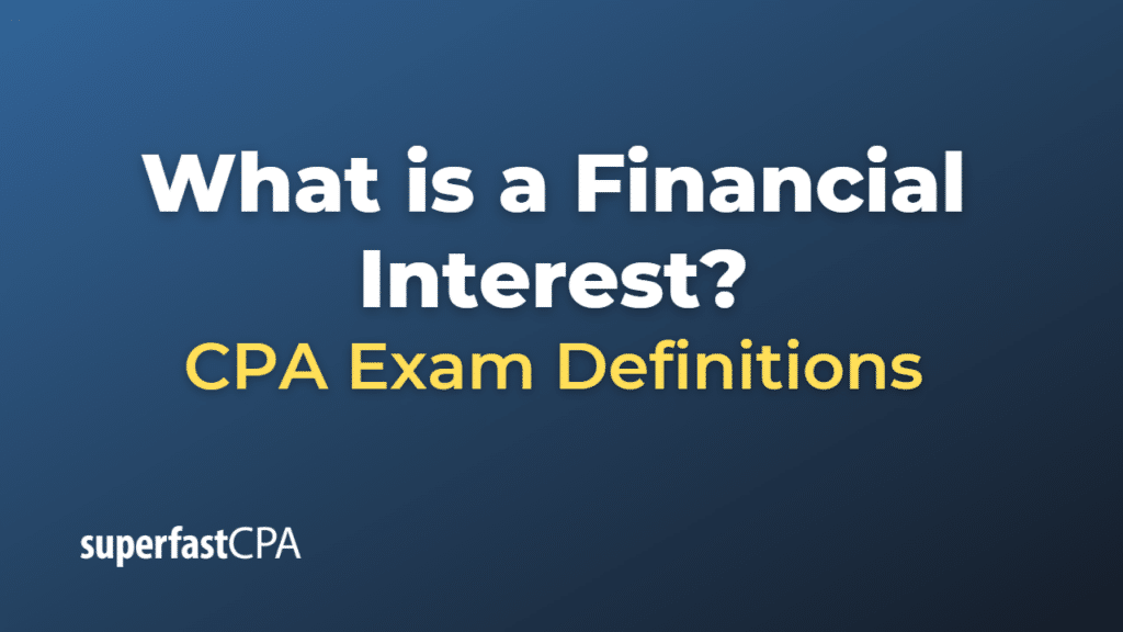 Financial Interest