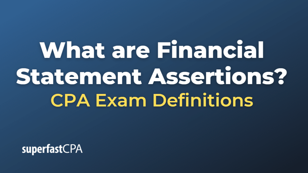 Financial Statement Assertions