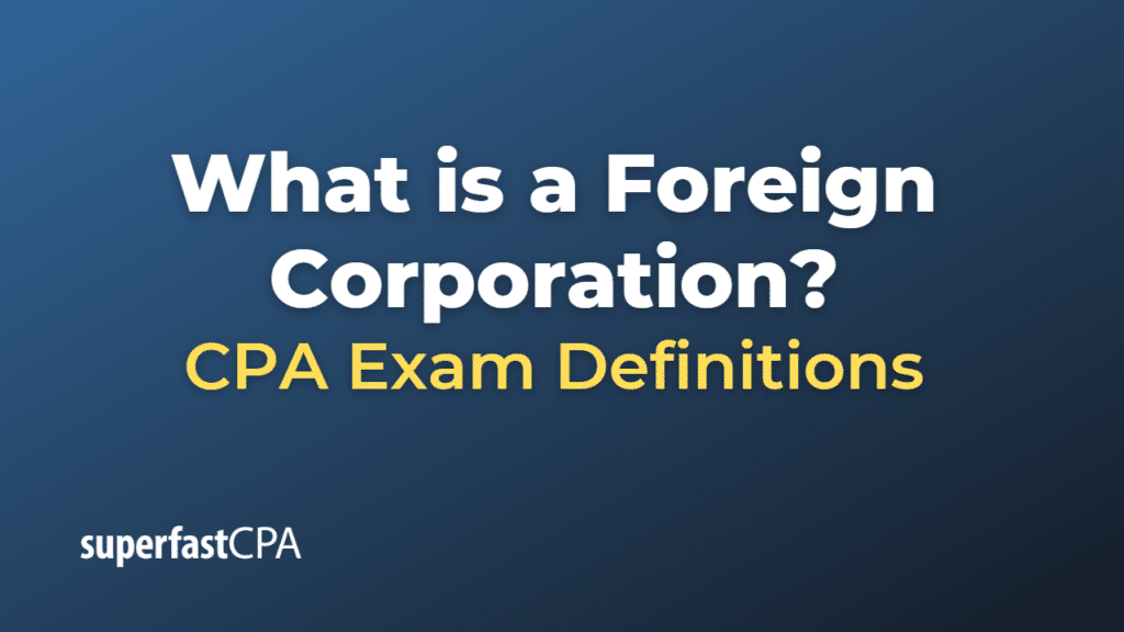 Foreign Corporation
