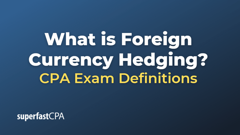 Foreign Currency Hedging