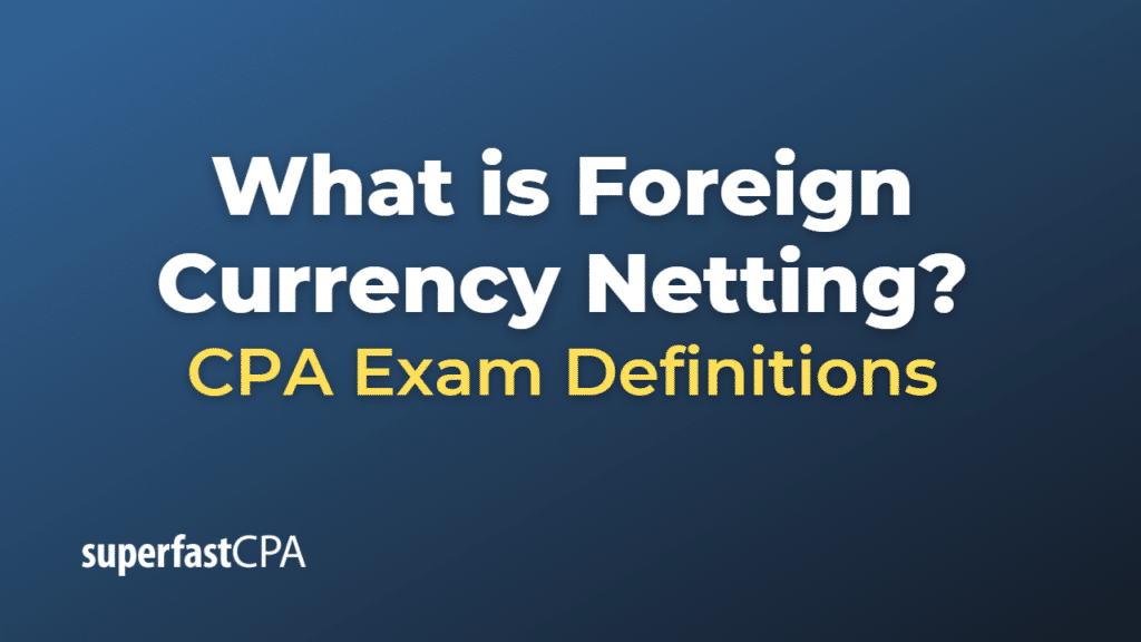 Foreign Currency Netting