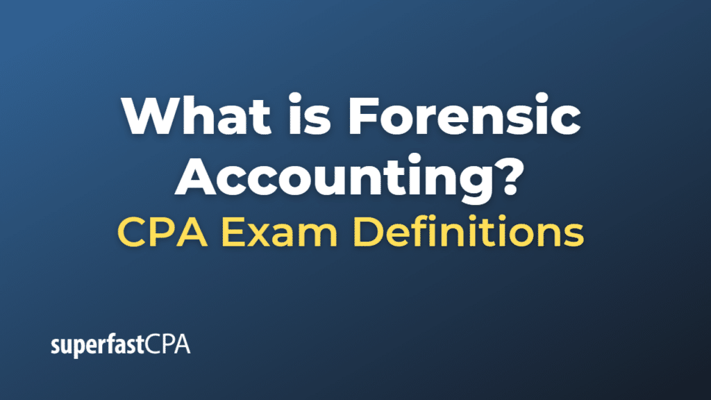 Forensic Accounting