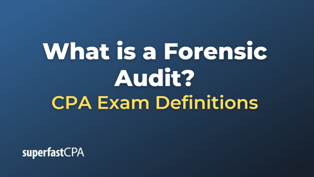 Forensic Audit