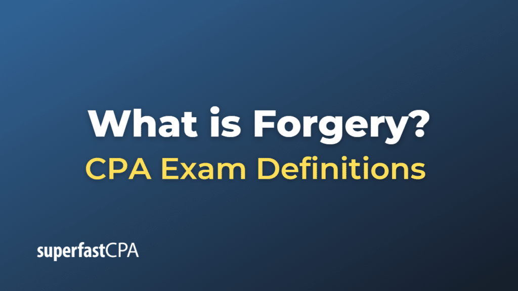 Forgery
