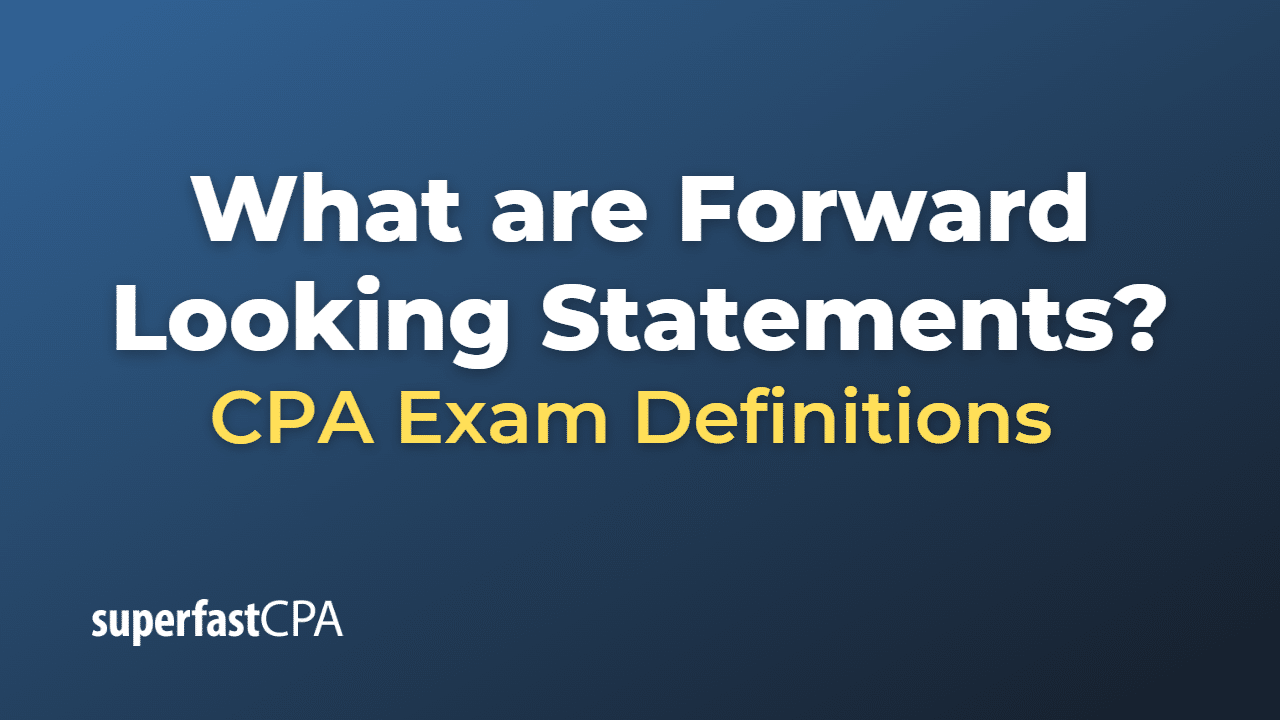 Forward-Looking Statements
