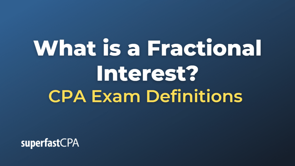 Fractional Interest
