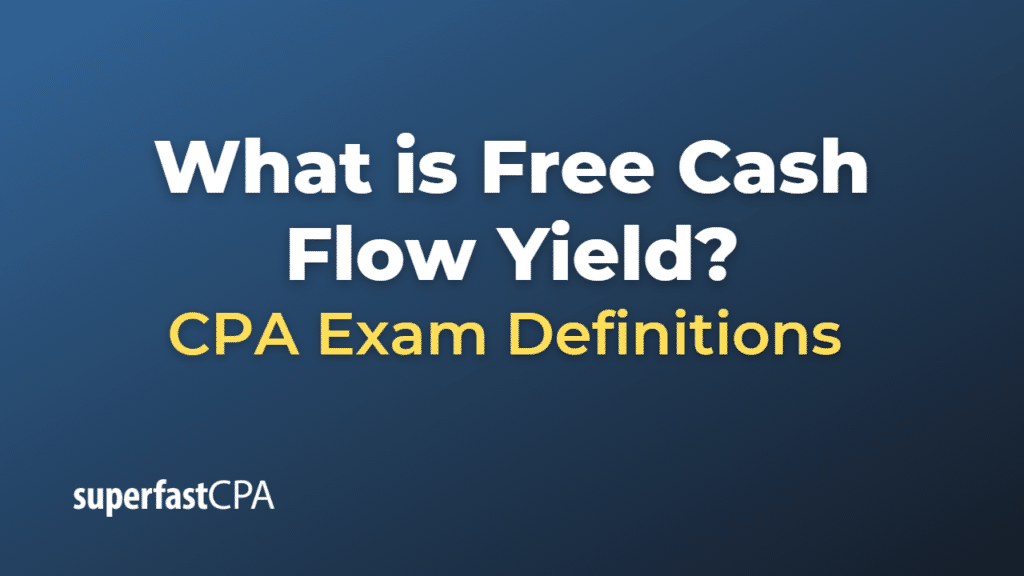 Free Cash Flow Yield