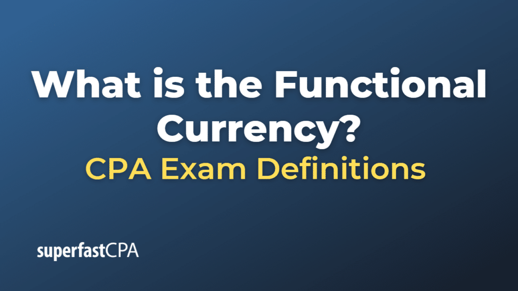 Functional Currency