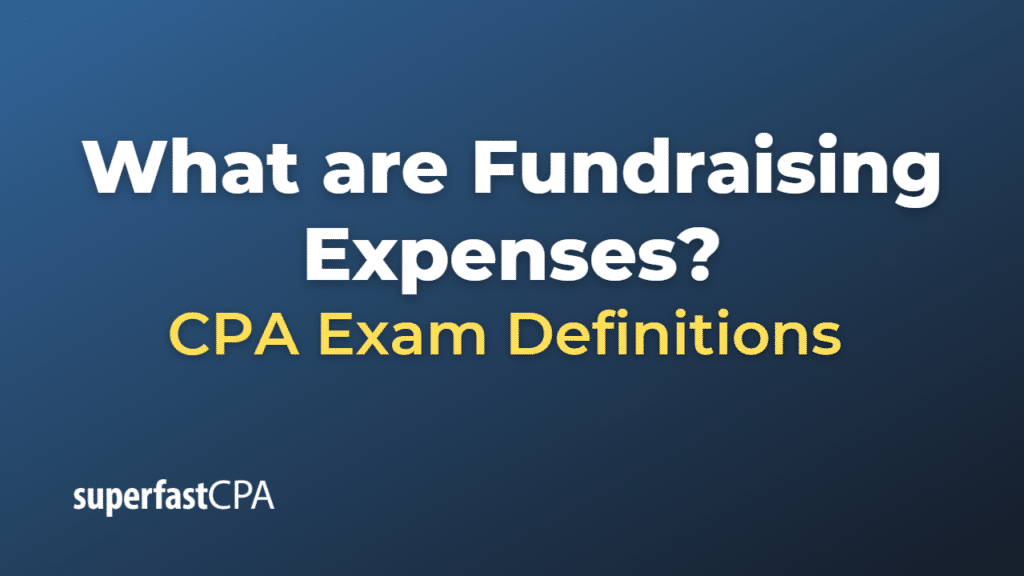 Fundraising Expenses