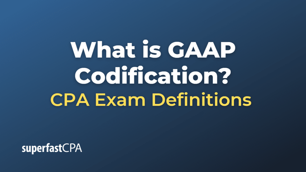 GAAP Codification
