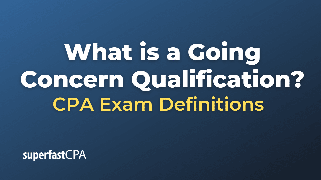 What is a Going Concern Qualification?