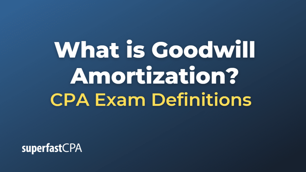 Goodwill Amortization