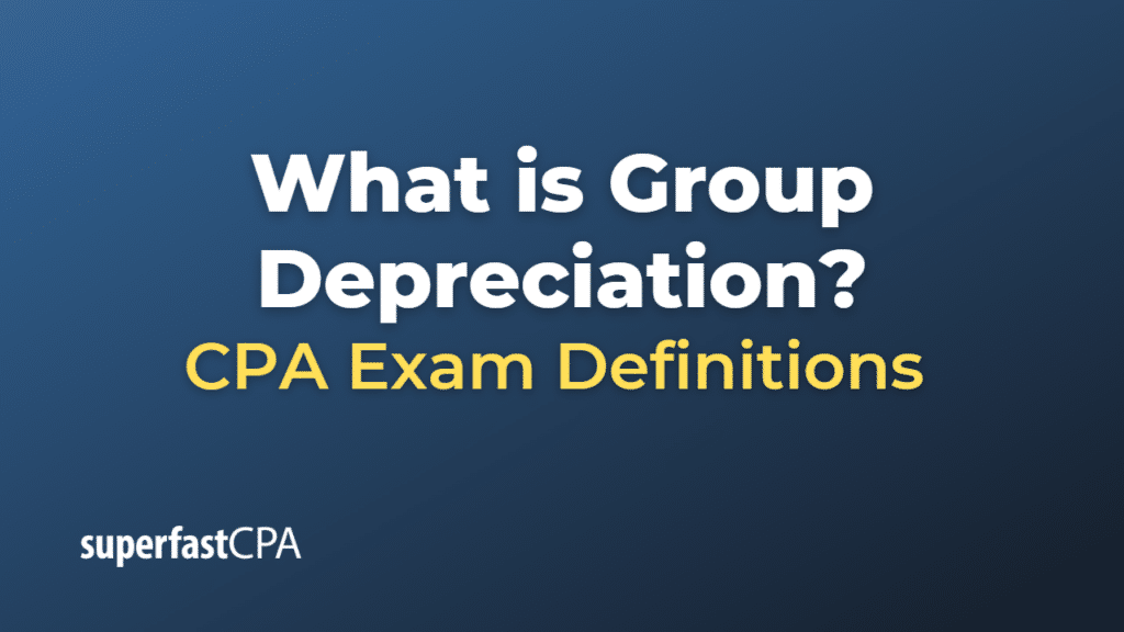 Group Depreciation