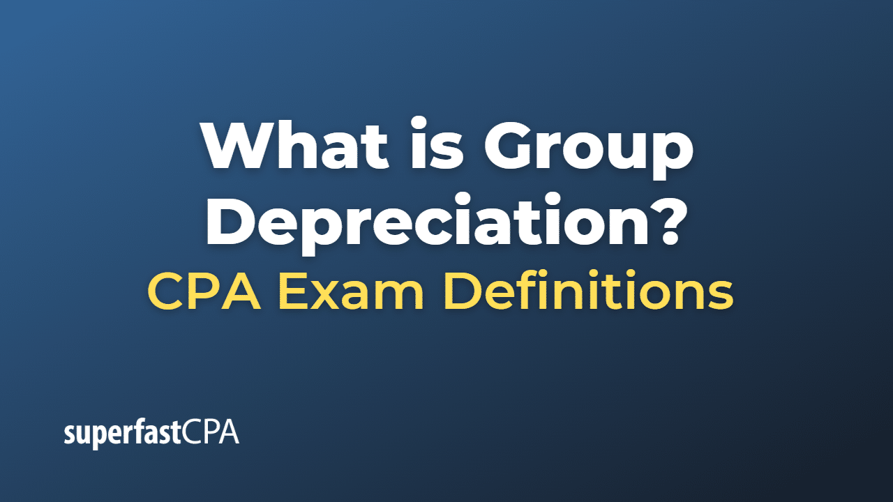 Group Depreciation