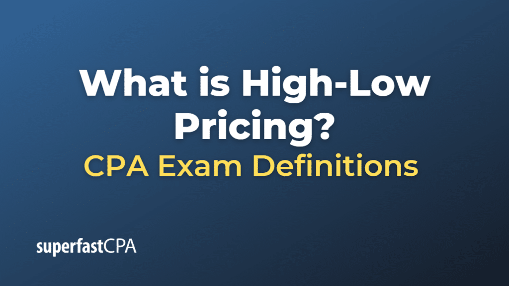 High-Low Pricing