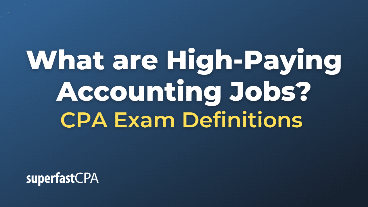 High-Paying Accounting Jobs
