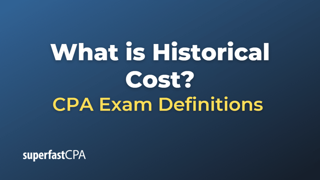 Historical Cost